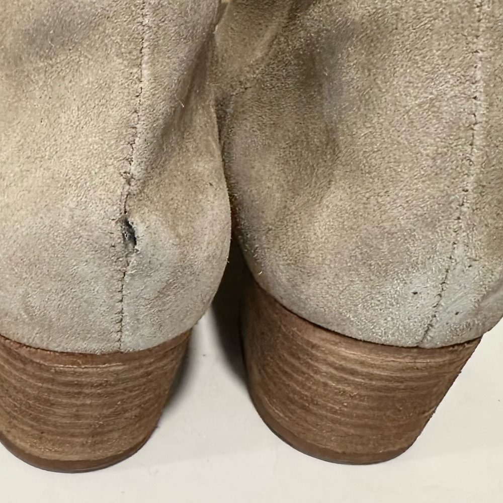🌸FREE PEOPLE🌸 Charm Double V Camel Suede Ankle Boot Size: 36.5 - Picture 12 of 14